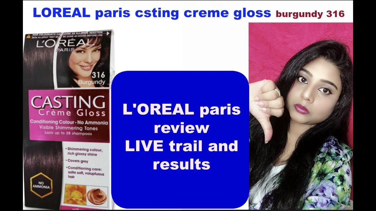l oreal casting creme gloss burgundy review
